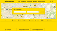 Desktop Screenshot of gelbeseiten.de