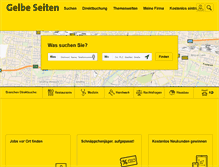 Tablet Screenshot of gelbeseiten.de